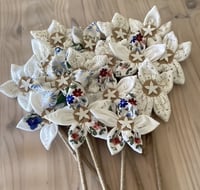 Image 11 of Memory flowers custom created from a clients loved ones doily collection 