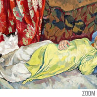 Image 2 of  Enfant endormi avec le chat | Alix Ayme - 1935 | Art Poster | Vintage Poster