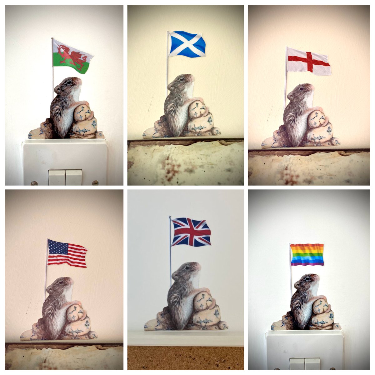 Image of Choose your Flag Mouse ~ Removable Wall sticker