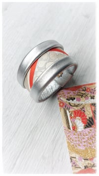 Image 2 of ESSENTIAL OBI medium Bangles - Silver Kyoto - solo S size - 20% off