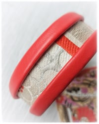 Image 4 of ESSENTIAL OBI small Bangles - RED Kyoto - solo S size - 20% off