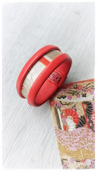 Image 8 of ESSENTIAL OBI small Bangles - RED Kyoto