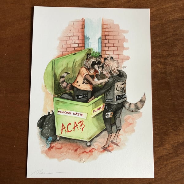 Image of "Dumpster love" giclee print 