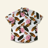 RICE BIRD BUTTON UP - WHT