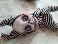 Image 6 of Little Sister Skull Doll. Sculptured Skellington Art Doll. Collector. Unique. Custom Gothic Doll.
