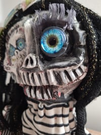 Image 13 of Little Sister Skull Doll. Sculptured Skellington Art Doll. Collector. Unique. Custom Gothic Doll.