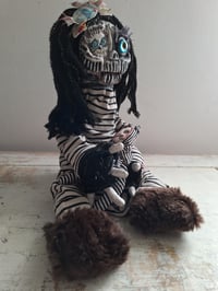 Image 18 of Little Sister Skull Doll. Sculptured Skellington Art Doll. Collector. Unique. Custom Gothic Doll.