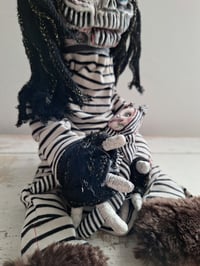 Image 19 of Little Sister Skull Doll. Sculptured Skellington Art Doll. Collector. Unique. Custom Gothic Doll.