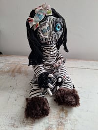 Image 21 of Little Sister Skull Doll. Sculptured Skellington Art Doll. Collector. Unique. Custom Gothic Doll.
