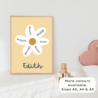 Image 1 of Daisy Affirmation Personalised Print