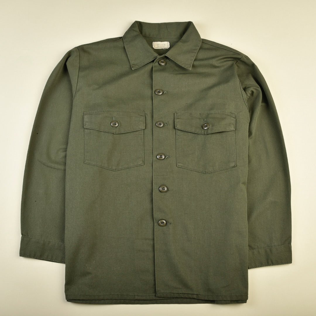 Image of Og 507 military shirt green VINTAGE by Holyhouse.