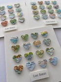 Rocket & Co. 'Love Dorset' And Dorset Area Framed Map Heart Artworks