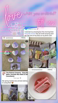 Image 2 of Butterfly (Honeyed Lavender and Amber Glow) - Kpop Wax Melts UK