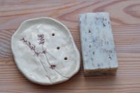 Image 2 of Lavender soap dish.