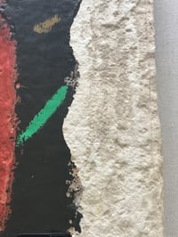Image 4 of Original James Coignard Etching W/Mixed Media Collage on Handmade Paper, Shadowbox Framed