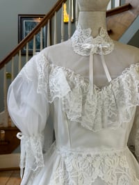 Image 4 of 1970s Lace Prairie Dress