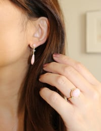 Image 2 of Pink Opal Drop Earring