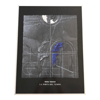 Image 1 of 1990s Walter Valentini "La Porta Del Tempo" Embellished Lithographic Poster