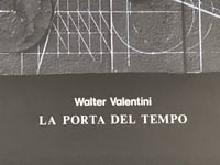 Image 5 of 1990s Walter Valentini "La Porta Del Tempo" Embellished Lithographic Poster