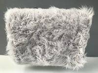 Image 5 of Mid Century Walnut and Faux Fur Footstool, 1960s
