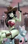 ZOMBIE TRAMP DALLAS PRINT