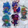 DRAMAtical Murder 2.5 inch Glitter Epoxy Charms