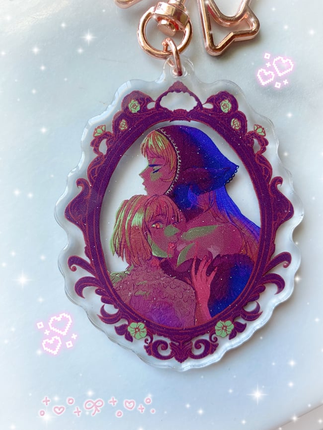 3.5” Marcille x Falin Dungeon Meshi Glitter Epoxy Charm