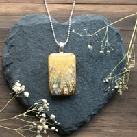 Image 3 of Custom Heritage Floral Meadow Hand Painted Pendant - With Memorial Ashes