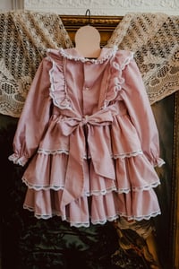 Image 2 of Vintage Pink Ruffle Dress