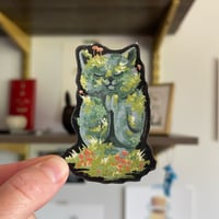 Image 1 of Cat Jizo, eco sticker