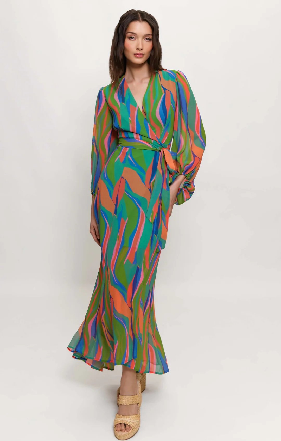 Image of Lindie Wrap Dress