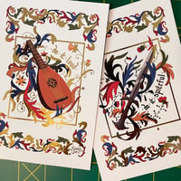 Image 3 of Lute and Dagger - Foil Prints