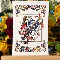 Image 1 of Lute and Dagger - Foil Prints