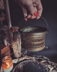 Image 3 of Brass claw foot basket