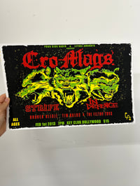 Image 1 of Cro-Mags screened concert poster PICK UP ONLY 