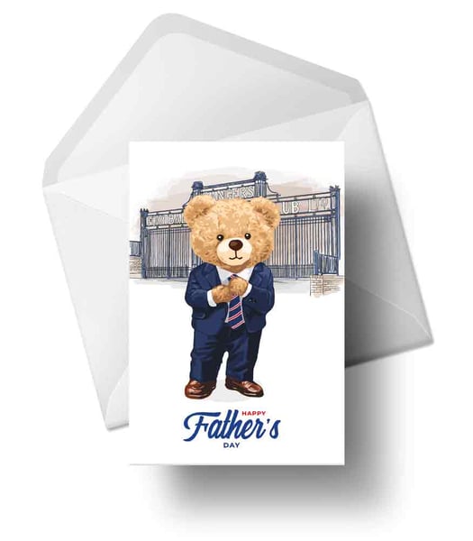 Image of Rangers Father's Day Card - Suited & Booted