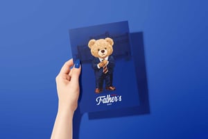 Image of Rangers Father's Day Card - Suited & Booted with Retro Tie
