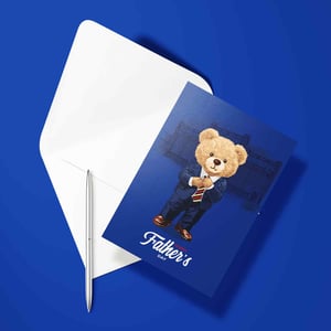 Image of Rangers Father's Day Card - Suited & Booted with Retro Tie