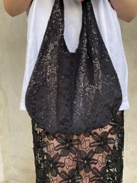 Image 2 of  Black lace sequins bag