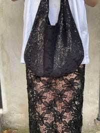Image 3 of  Black lace sequins bag
