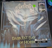 Image of Mortician Darkest Day of Horror LP (Sea Blue with Splatter)