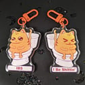 Tummy Ache Cats Double-Sided Charms