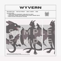 WYVERN LINEART TEMPLATE [DIGITAL FILE]