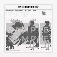 PHOENIX LINEART TEMPLATE