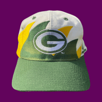 Image 1 of Vintage Shark Tooth Green Bay Packers Hat