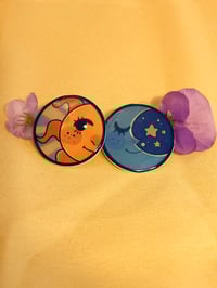 Sun & Moon Resin Pins
