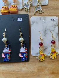 Image 4 of $10-$13 Character earrings : Stitch ,Pooh , Tramp, Minnie, Dalmatian and more 