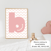 Image 1 of Chevron Initial Personalised Print