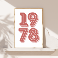 Image 4 of Bold Year Personalised Print