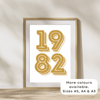 Image 1 of Bold Year Personalised Print